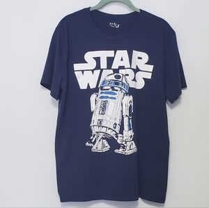 STAR WARS R2-D2 blue short sleeve t-shirt X-Large Droid Artoo Detoo